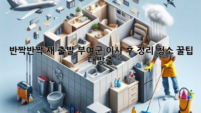 ✨ 반짝반짝 새 출발! 부여군 이사 후 정리, 청소 꿀팁 대방출 🏡